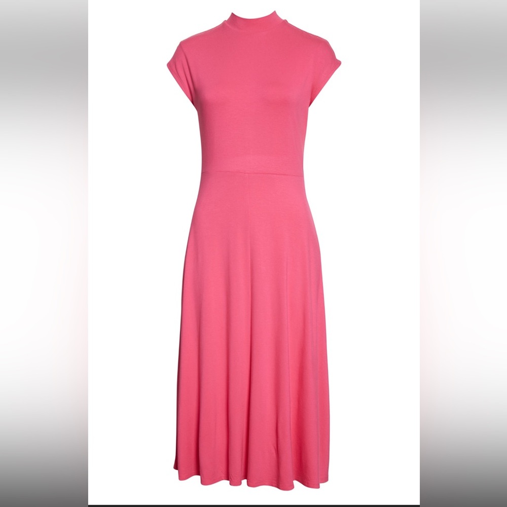 BOSS Hugo Boss Pink Fitted Maxi Dress NWT Size XS - Picture 3 of 9